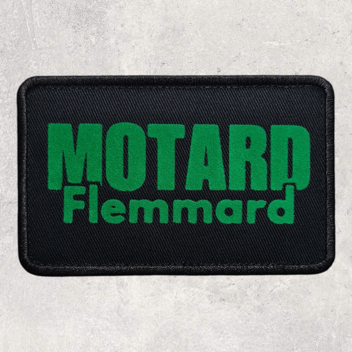 Patch amovible " Motard flemmard "