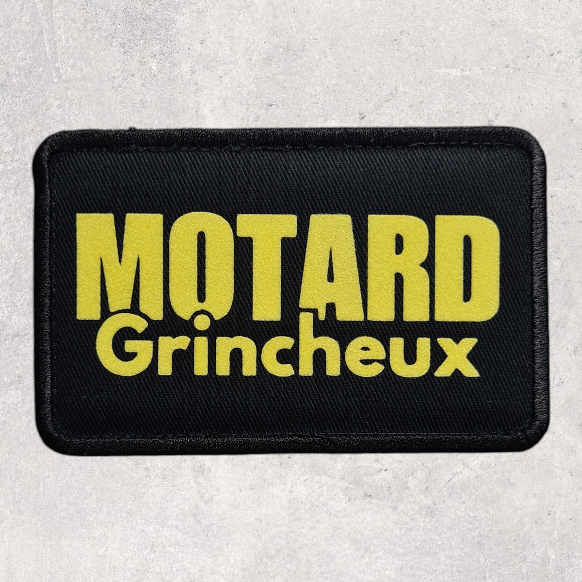 Patch amovible " Motard grincheux "