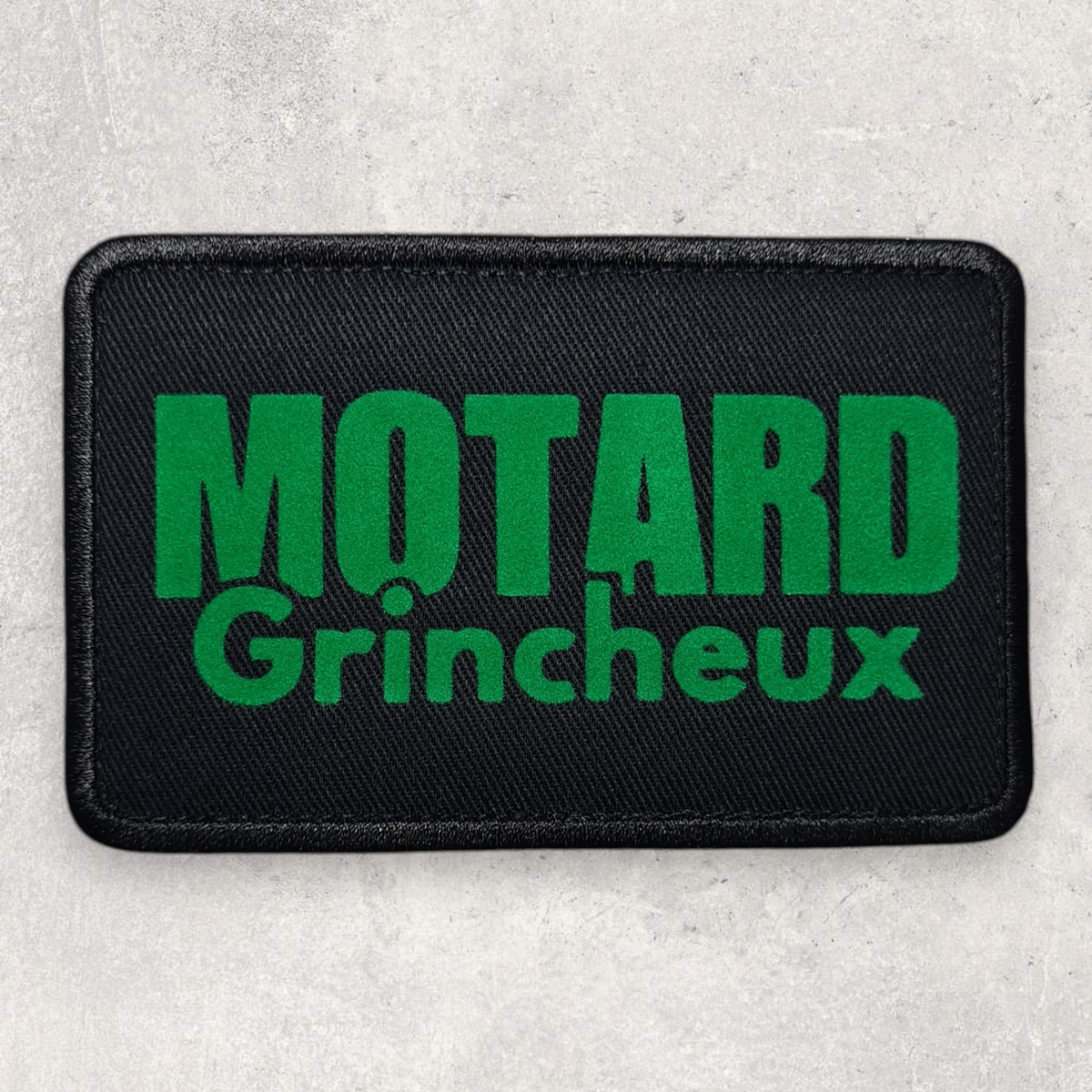 Patch amovible " Motard grincheux "
