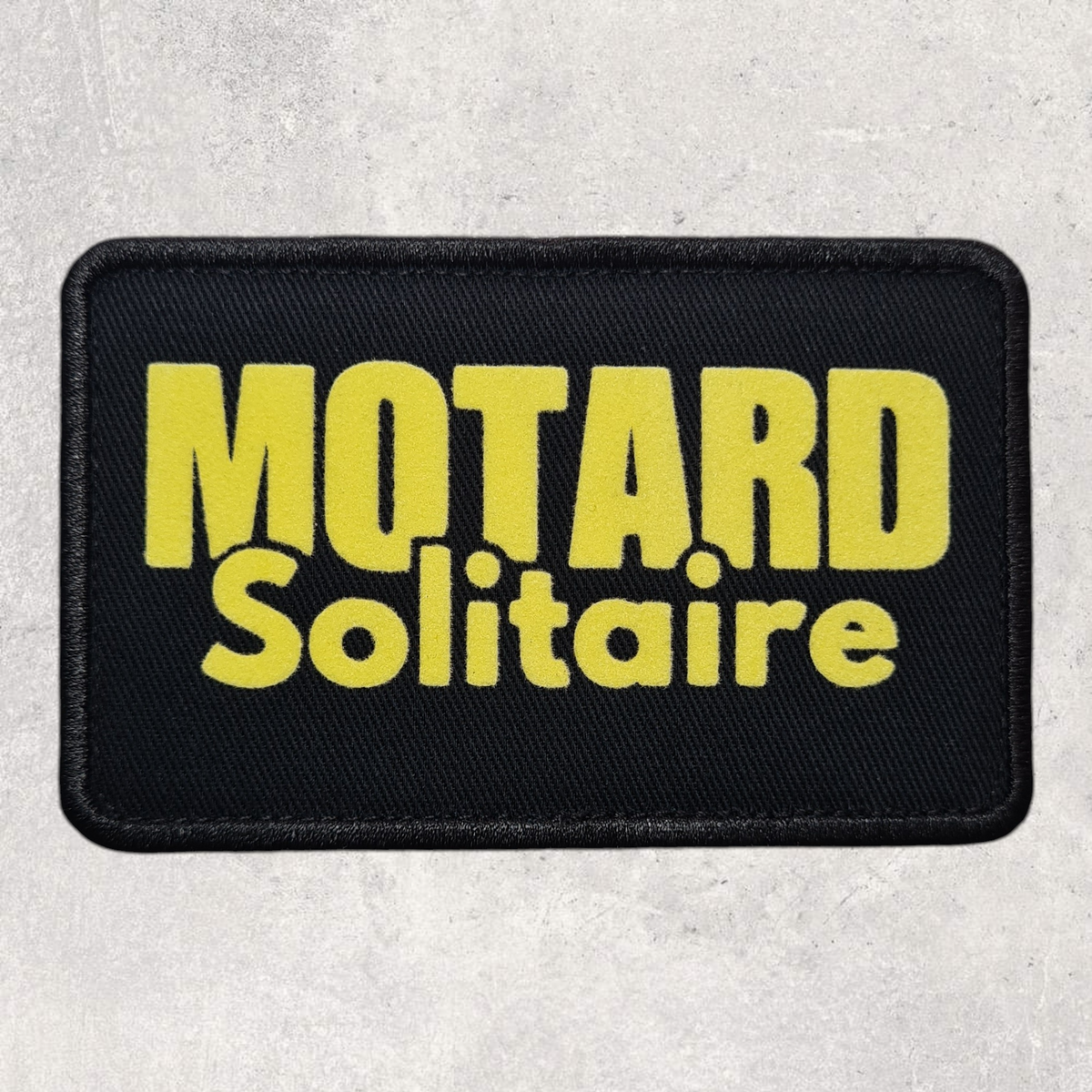 Patch amovible " Motard solitaire "