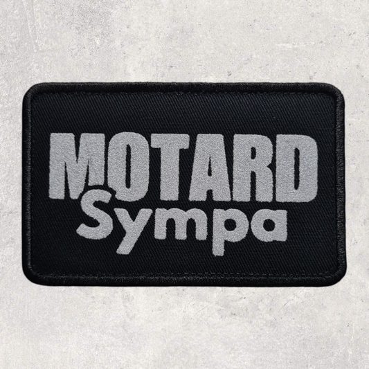 Patch amovible " Motard sympa "