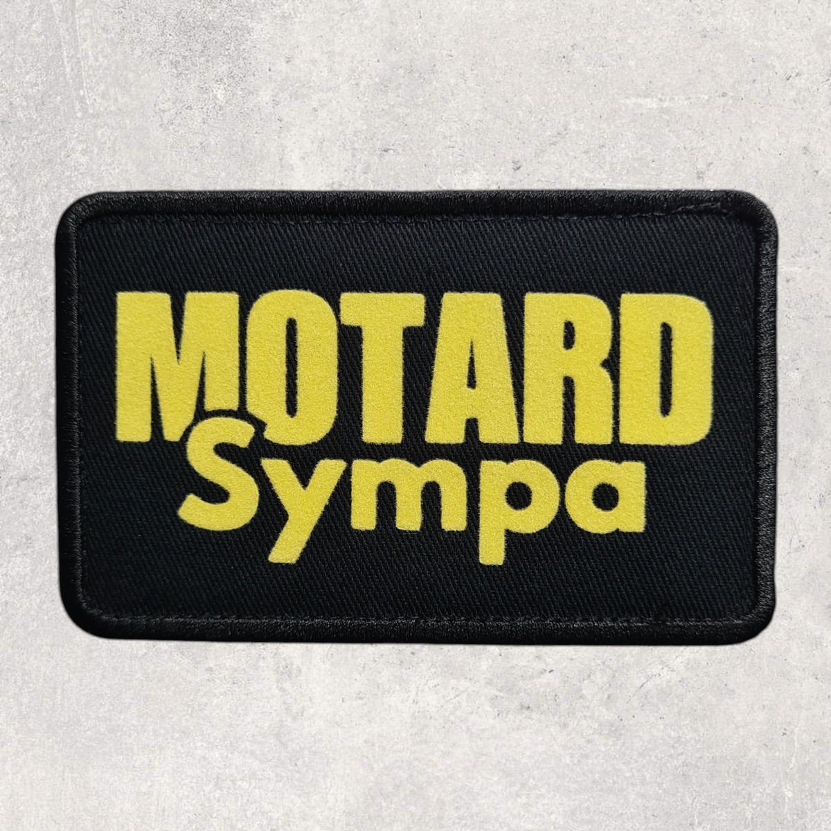 Patch amovible " Motard sympa "