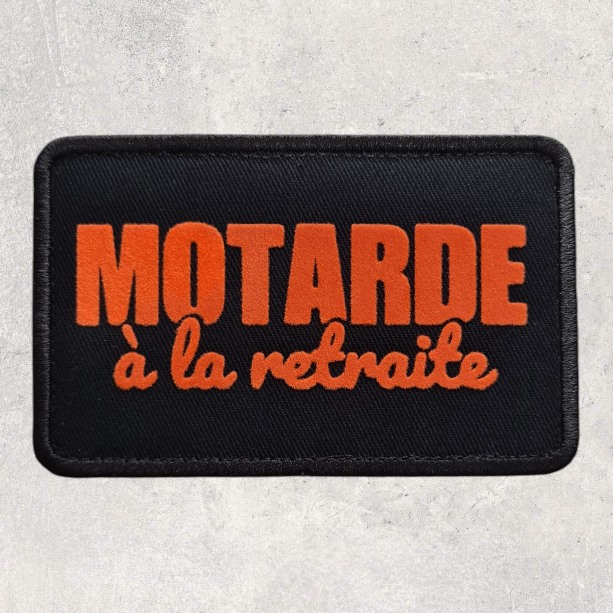 Patch amovible " Motarde à la retraite "