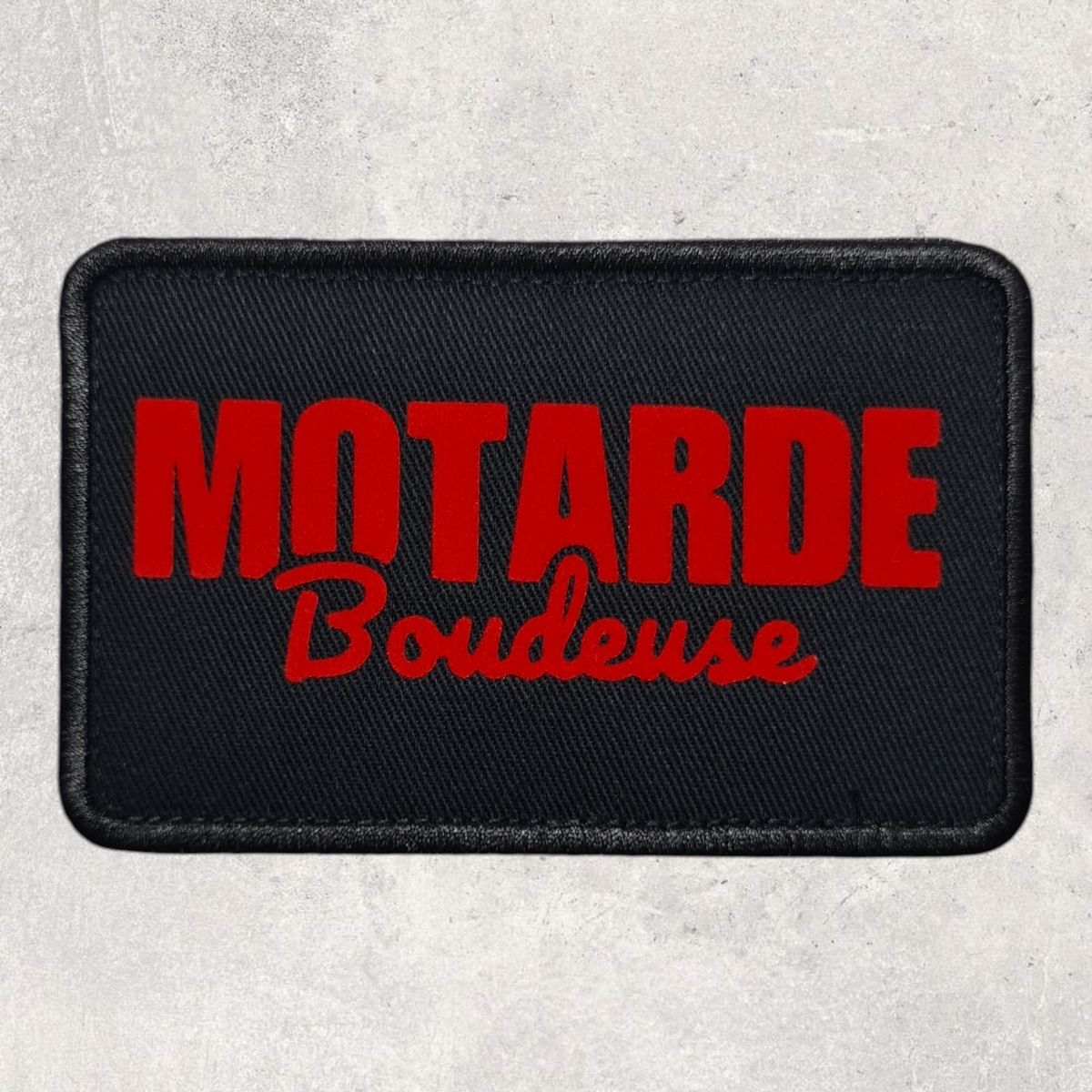 Patch amovible " Motarde boudeuse "