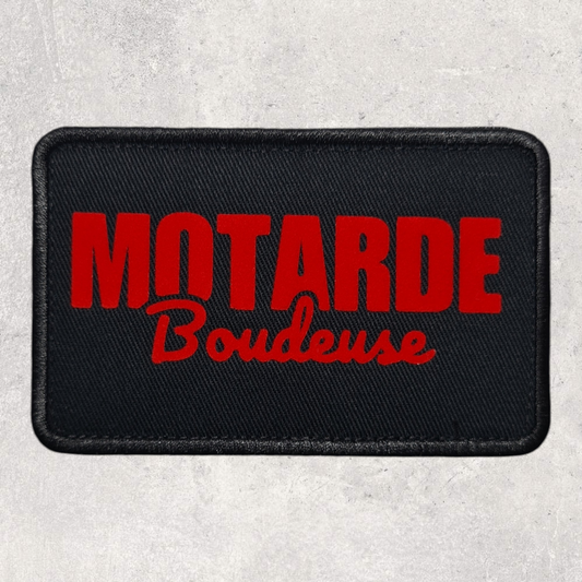 Patch amovible " Motarde boudeuse "