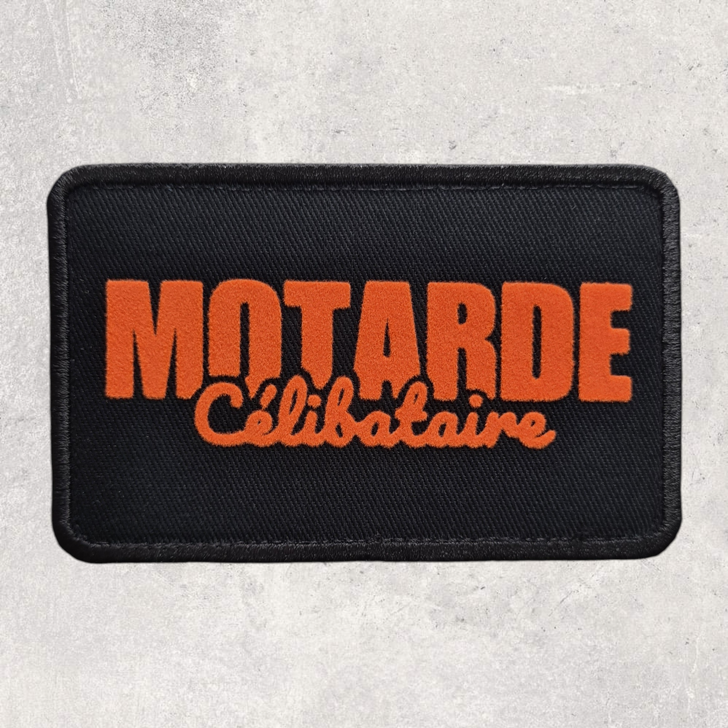 Patch amovible " Motarde célibataire "