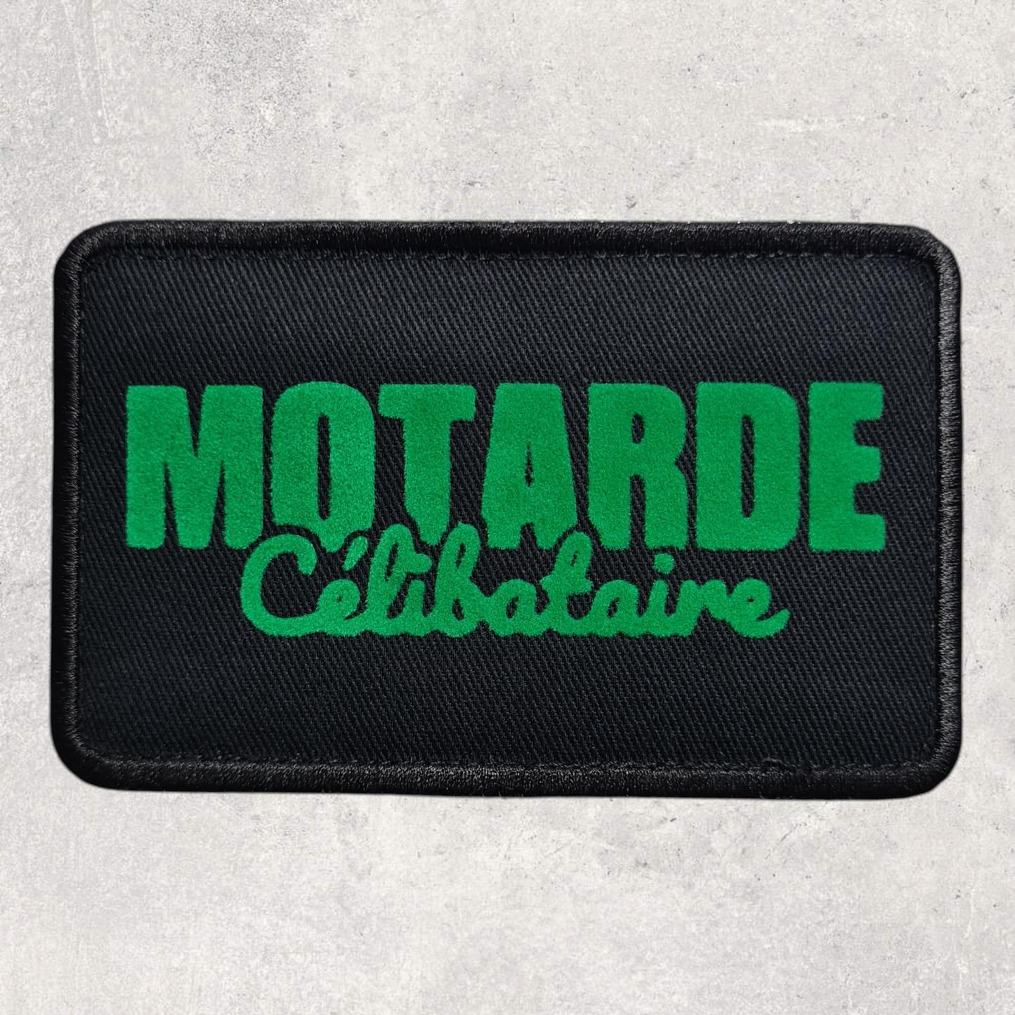 Patch amovible " Motarde célibataire "