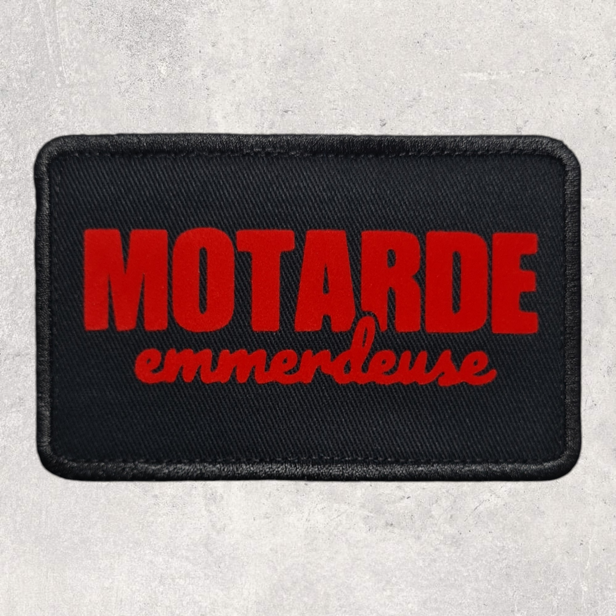 Patch amovible " Motarde emmerdeuse "