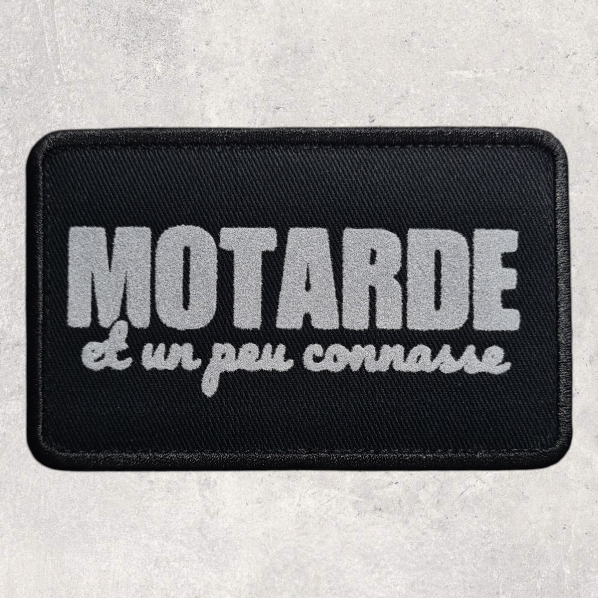 Patch amovible " Motarde et un peu connasse "