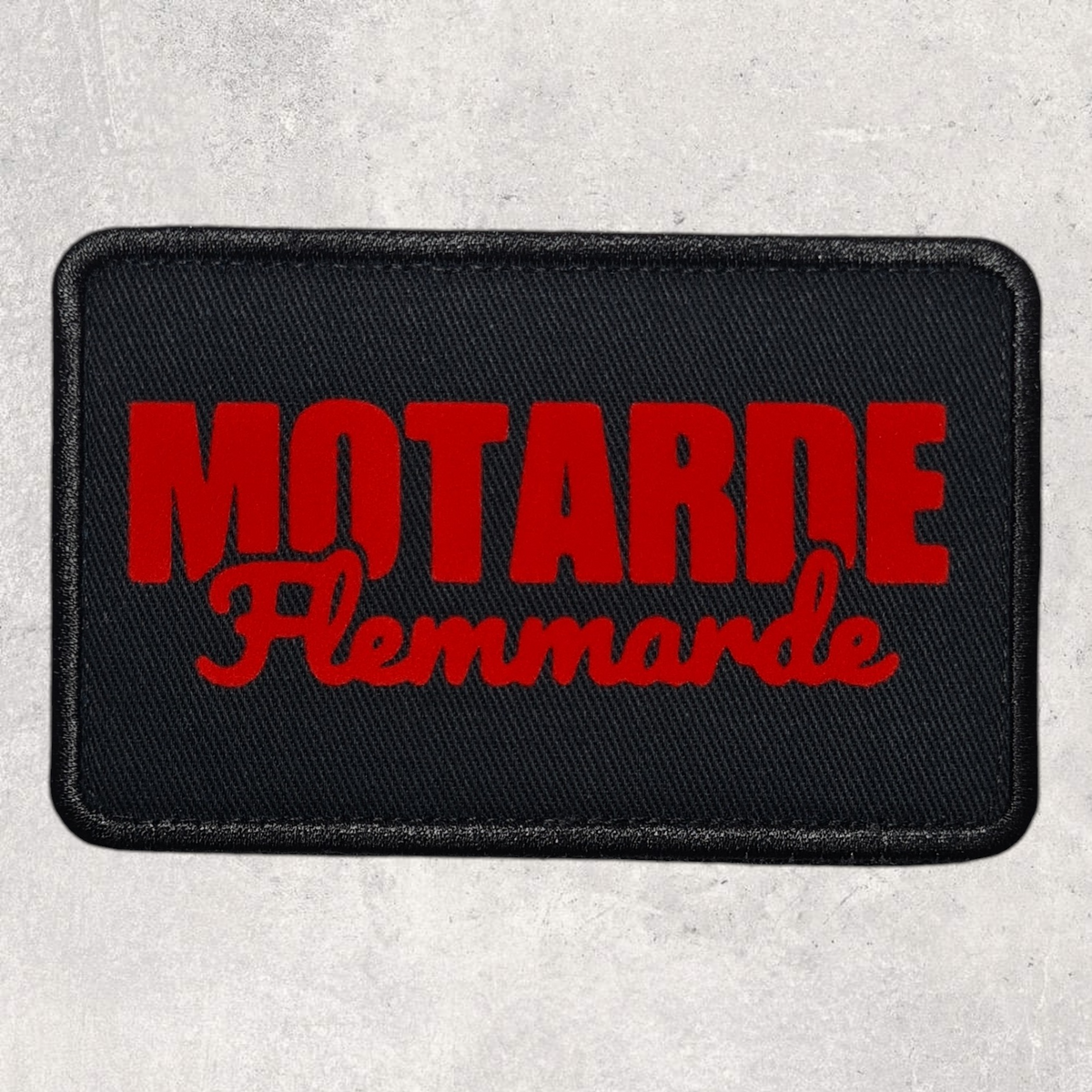Patch amovible " Motarde flemmarde "