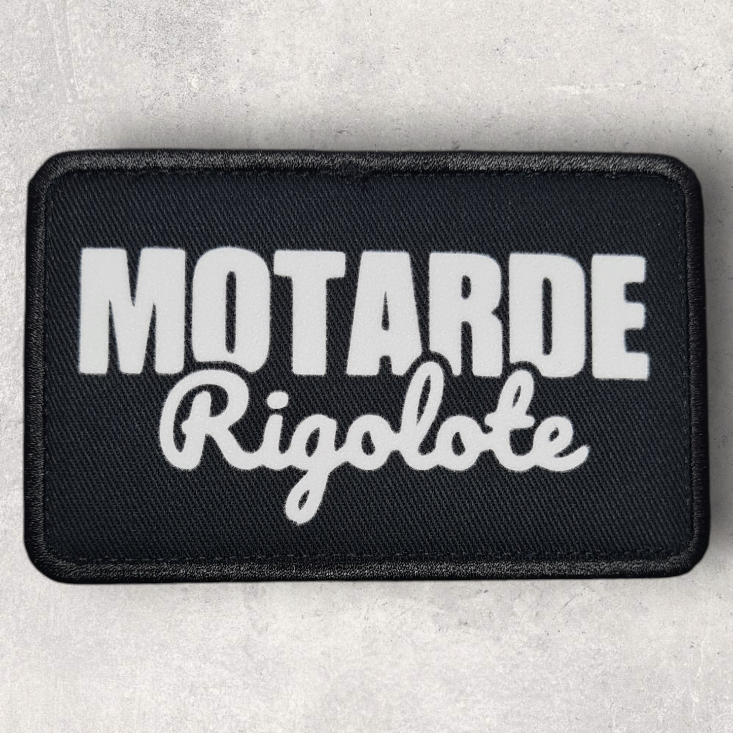 Patch amovible " Motarde rigolote "