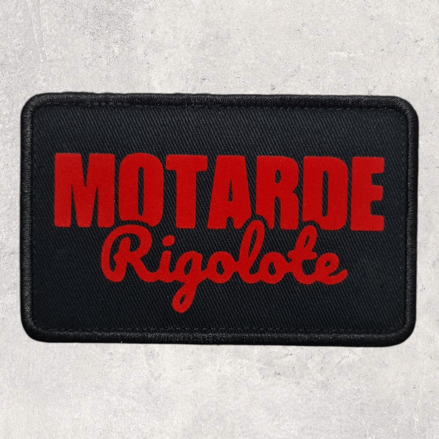 Patch amovible " Motarde rigolote "