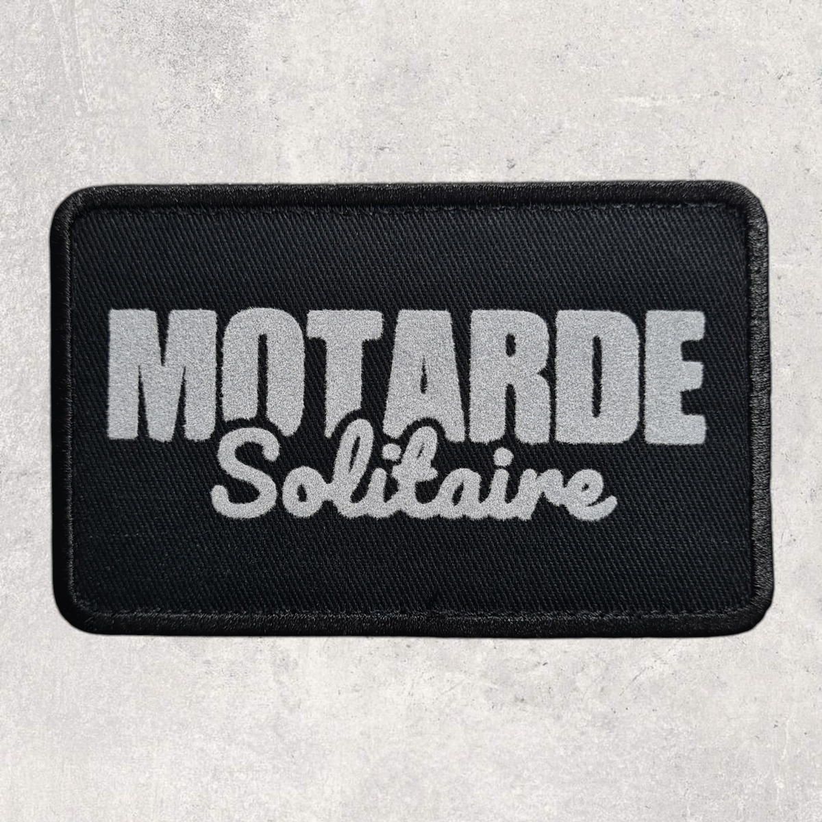 Patch amovible " Motarde solitaire "