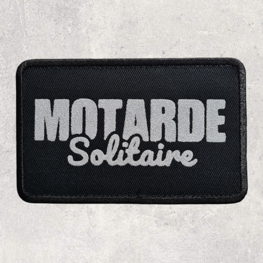 Patch amovible " Motarde solitaire "