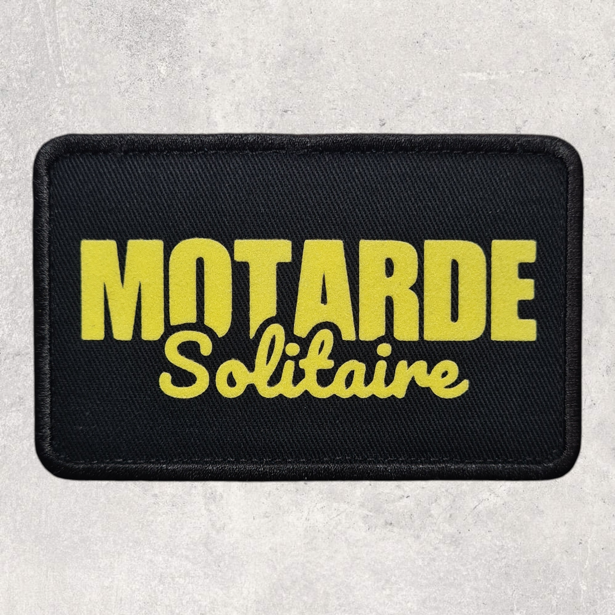 Patch amovible " Motarde solitaire "