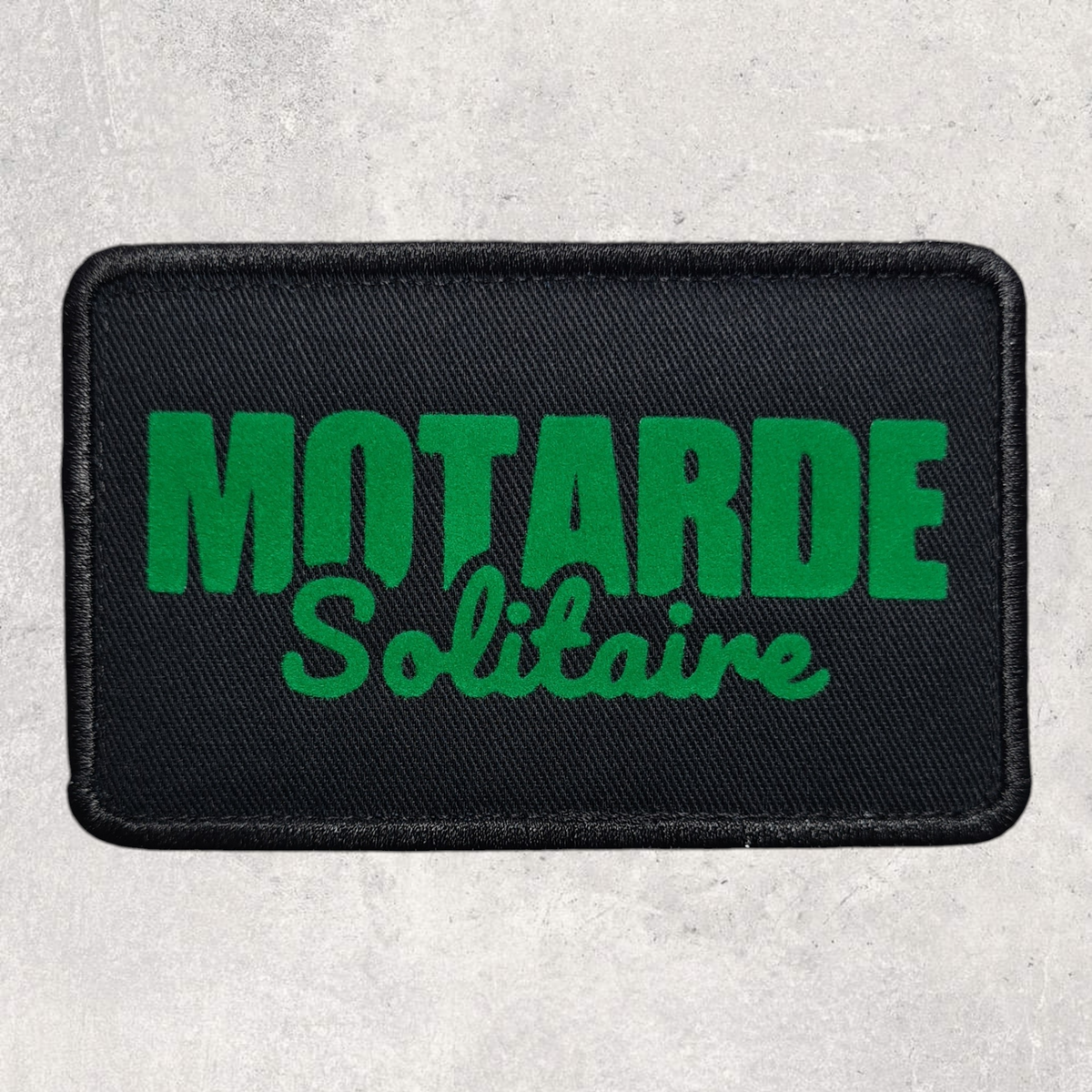 Patch amovible " Motarde solitaire "