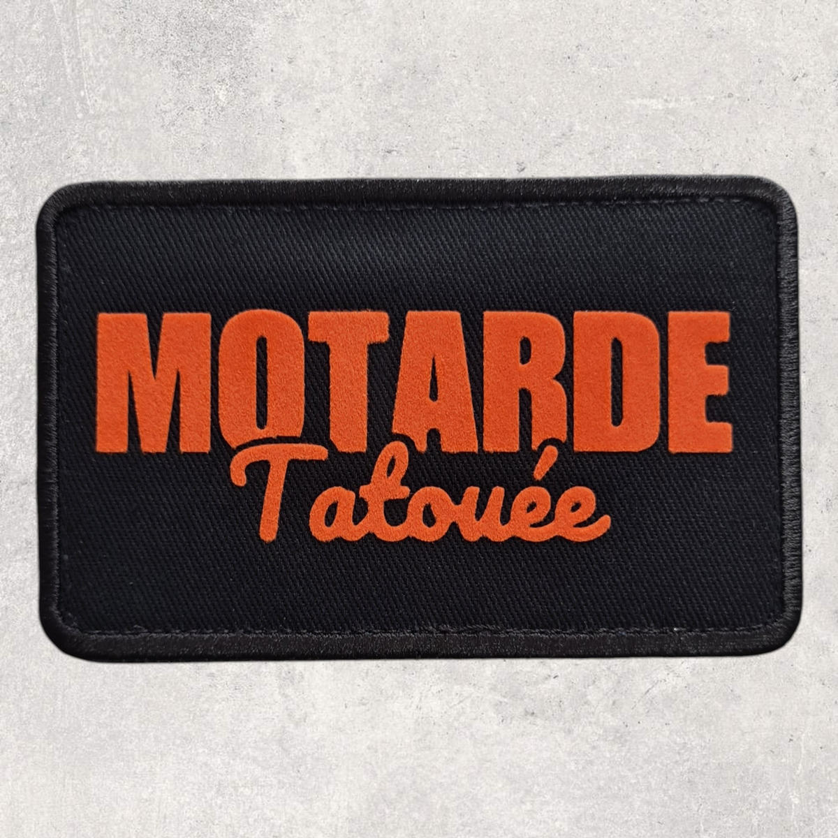 Patch amovible " Motarde tatouée "
