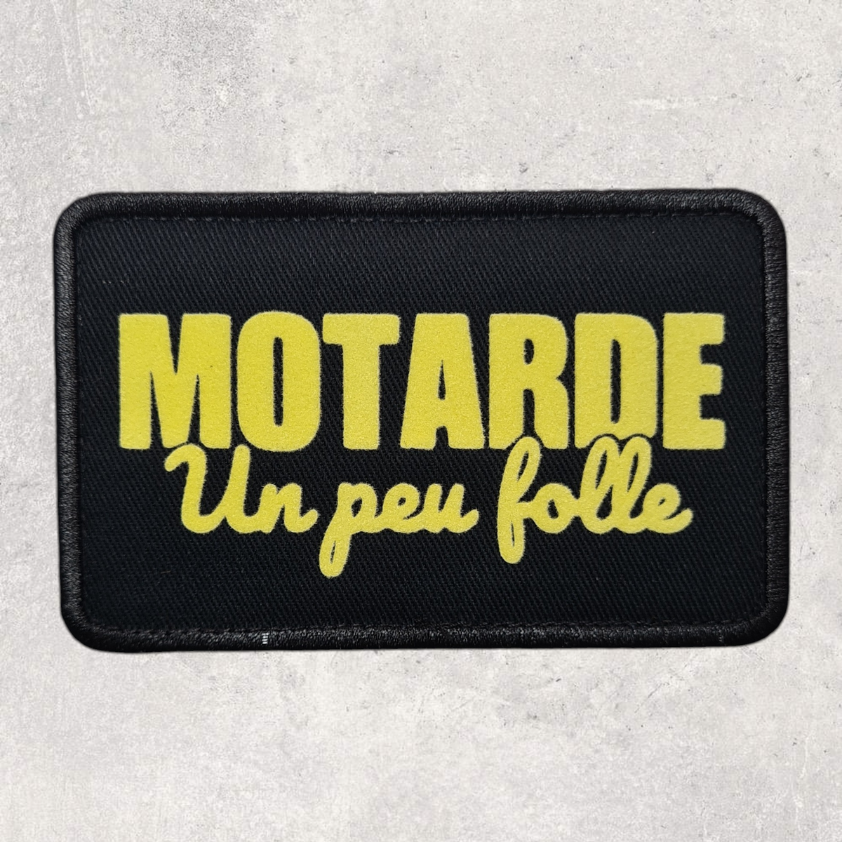 Patch amovible " Motarde un peu folle "