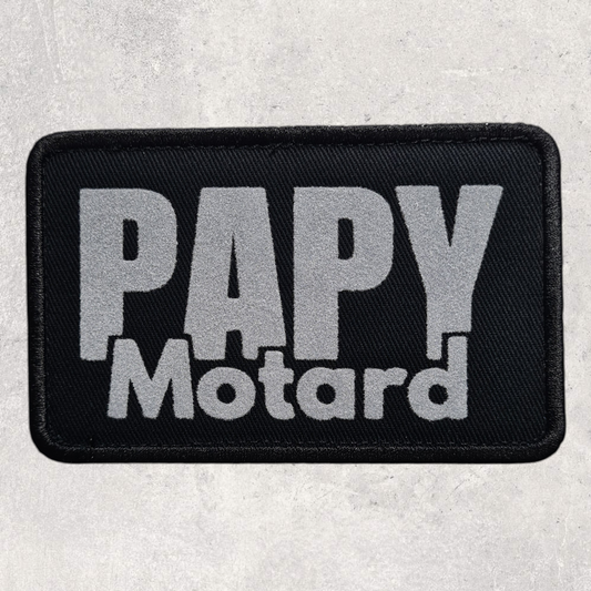 Patch amovible " Papy motard "