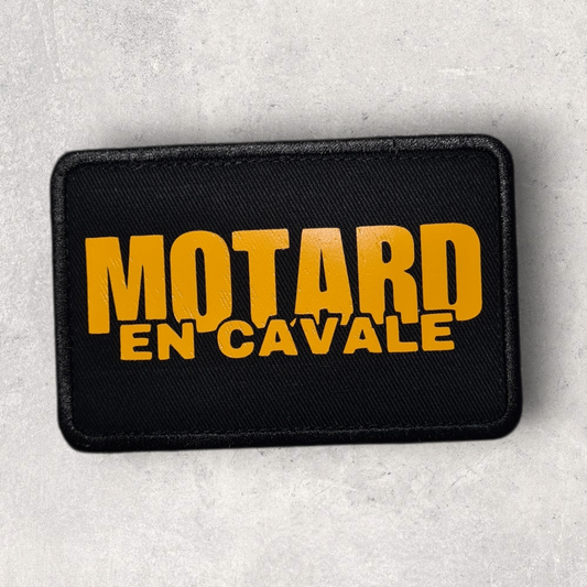Patch amovible " Motard en cavale "