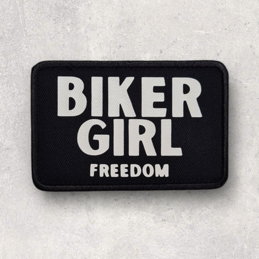 Patch amovible " Biker girl freedom "