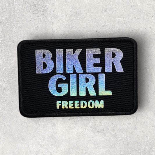 Patch amovible " Biker girl freedom "