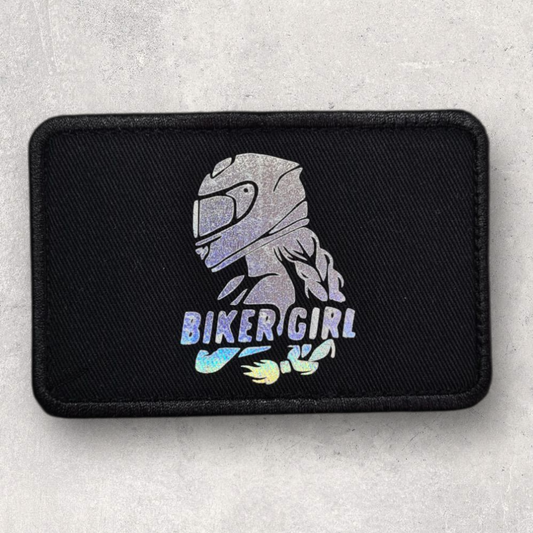 Patch amovible " Biker girl "