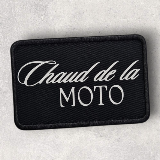 Patch amovible " Chaud de la moto "