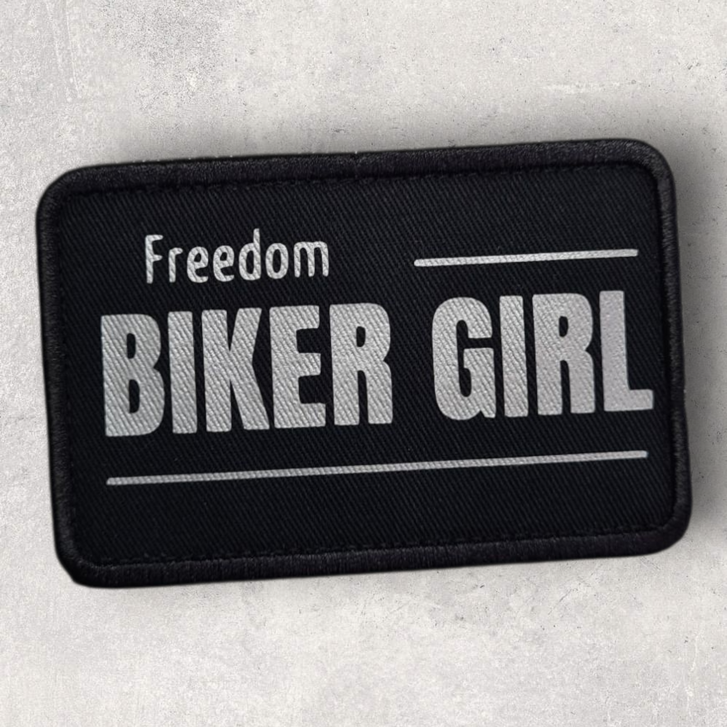Patch amovible " Freedom biker girl "
