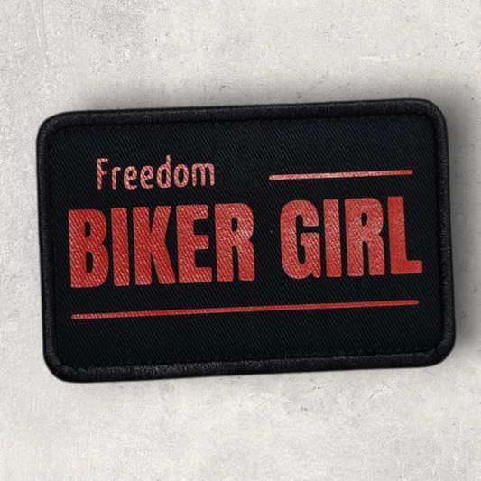 Patch amovible " Freedom biker girl "
