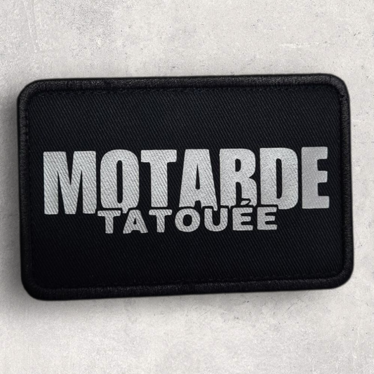 Patch amovible " Motarde tatouée "