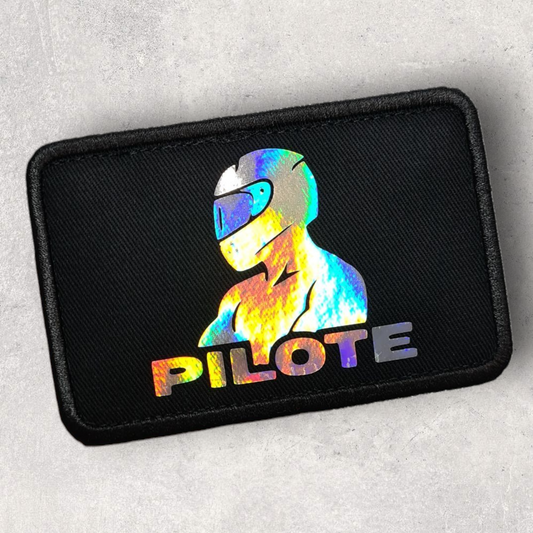 Patch amovible " Pilote " holographique