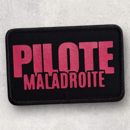 Patch amovible " Pilote maladroite "