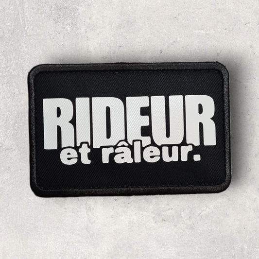 Patch amovible " Rideur et râleur "