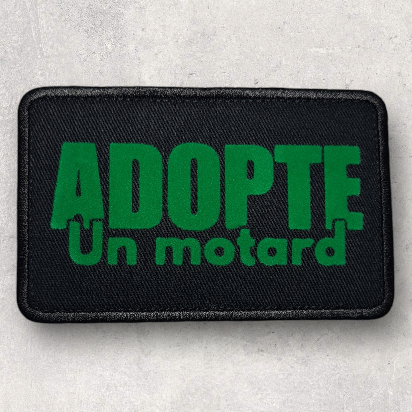 Patch amovible " Adopte un motard "