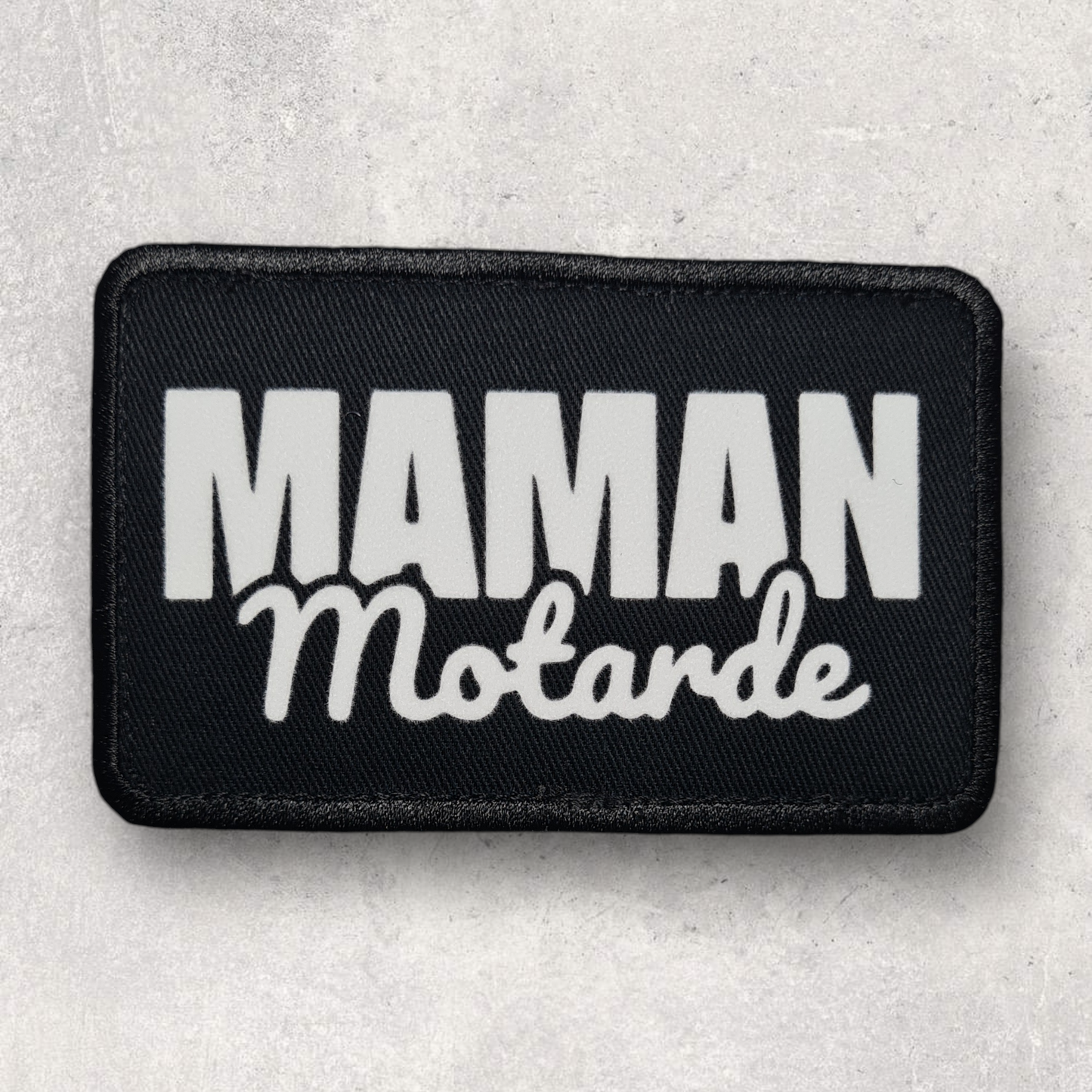 Patch amovible " Maman motarde "