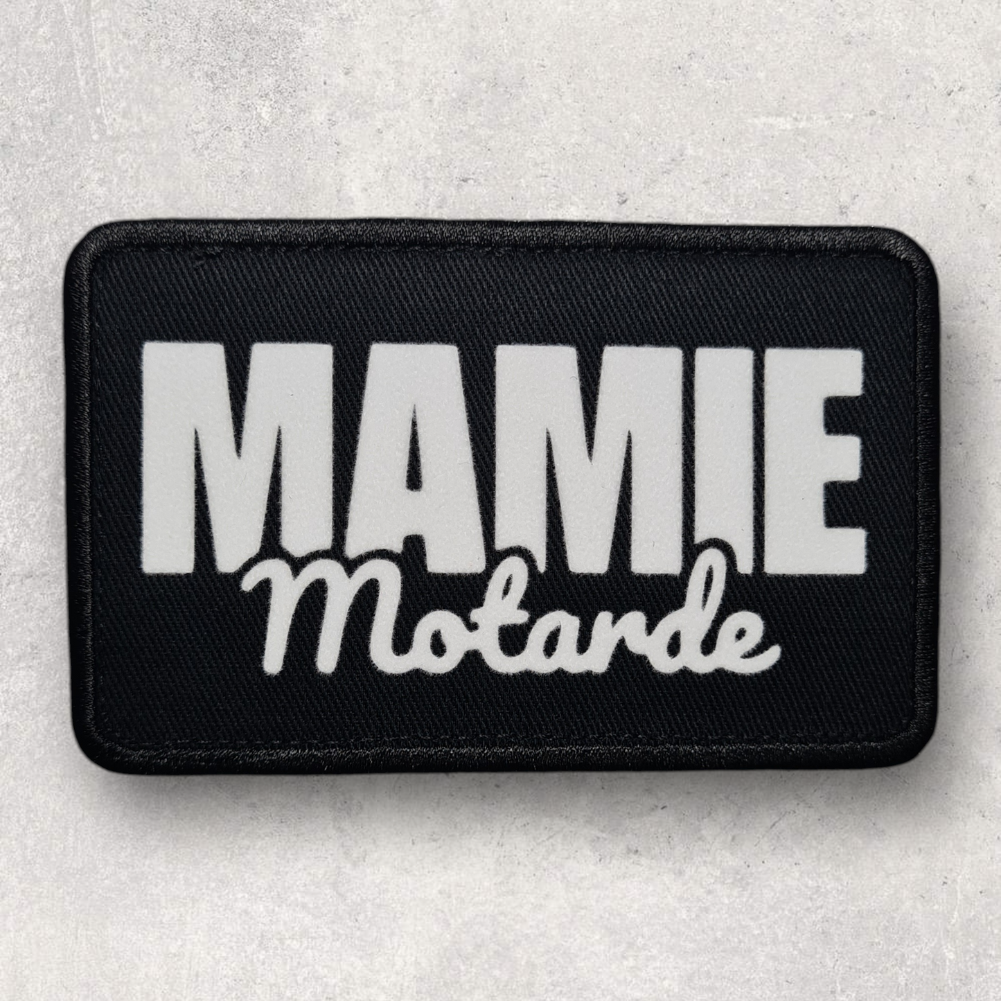 Patch amovible " Mamie motarde "