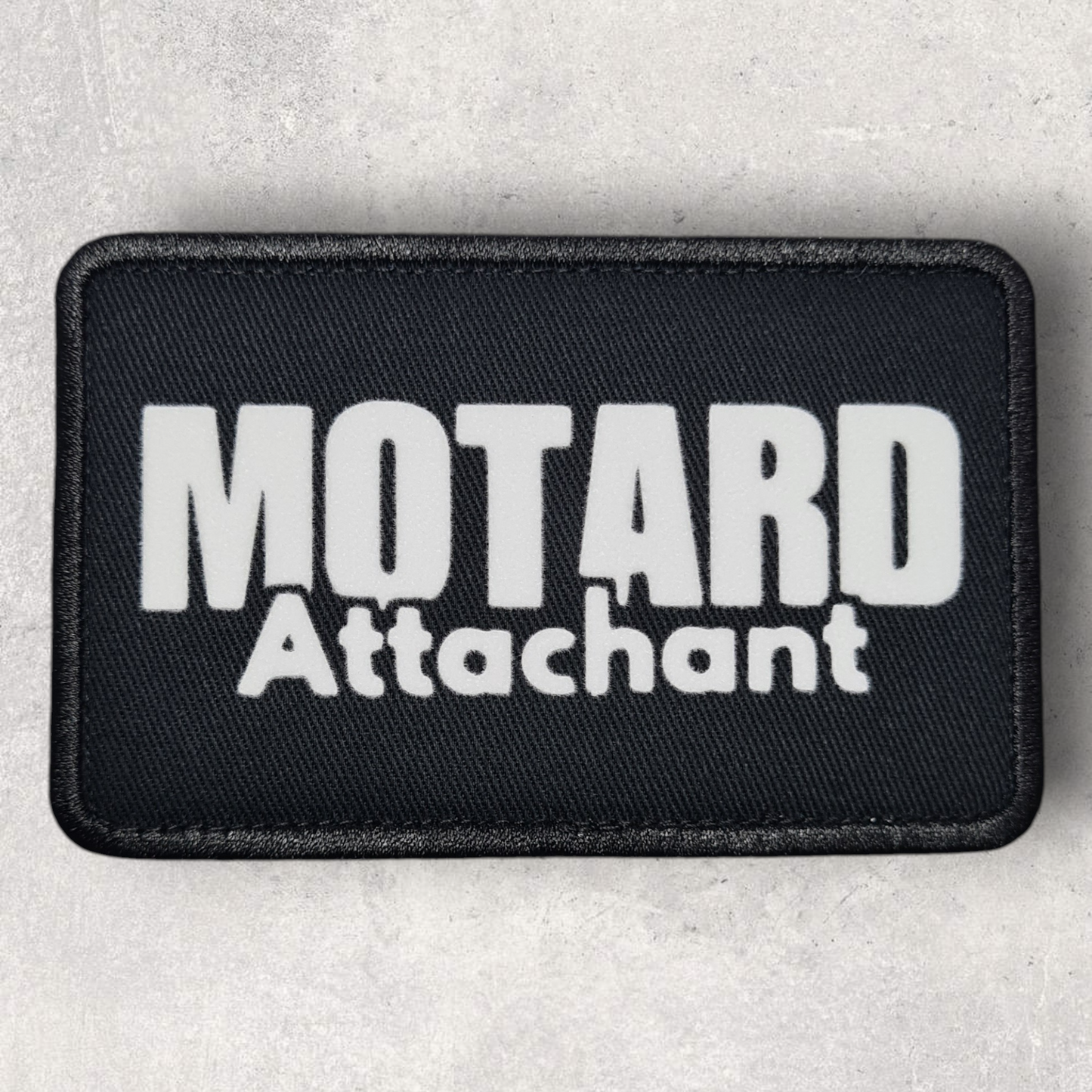 Patch amovible " Motard attachant "