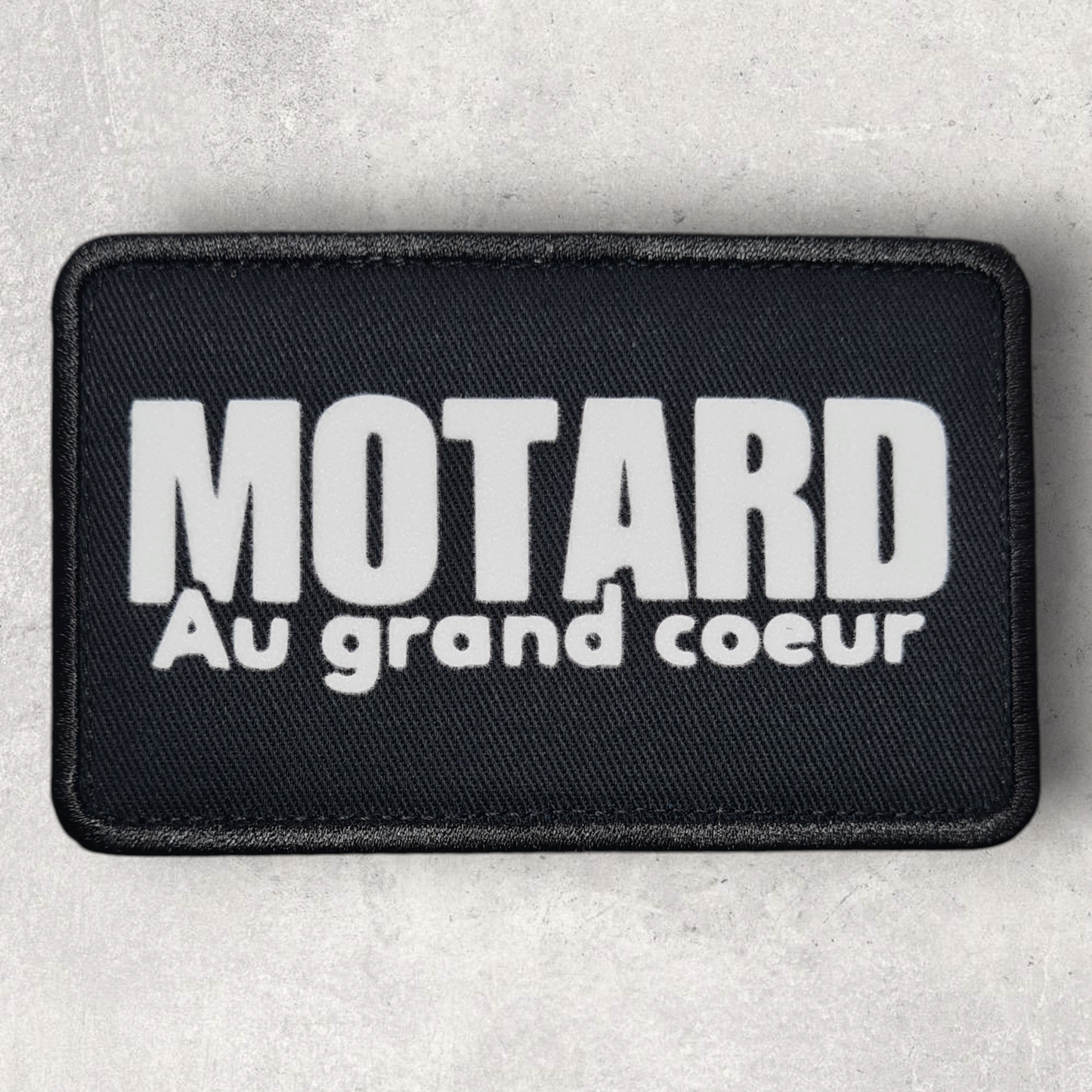 Patch amovible " Motard au grand coeur "