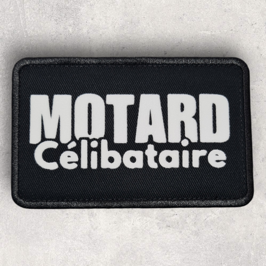 Patch amovible " Motard célibataire "