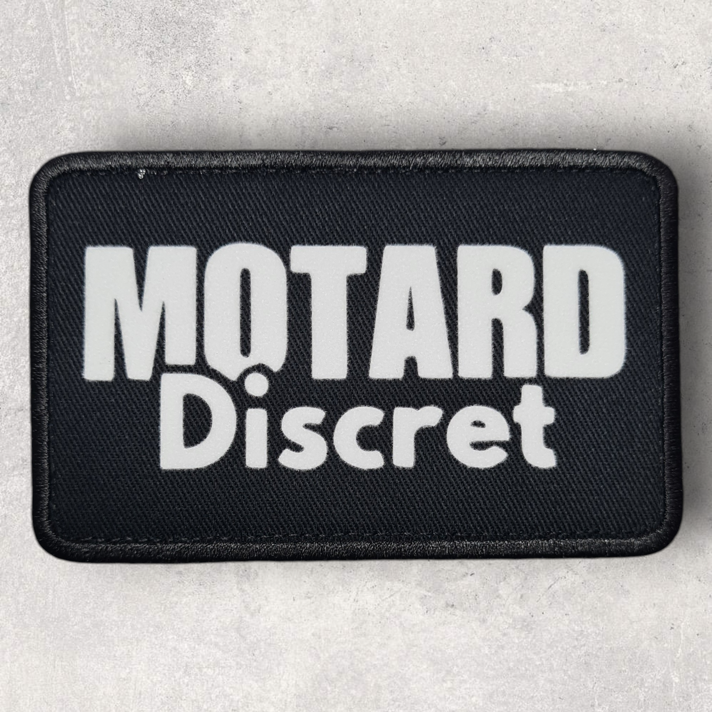 Patch amovible " Motard discret "