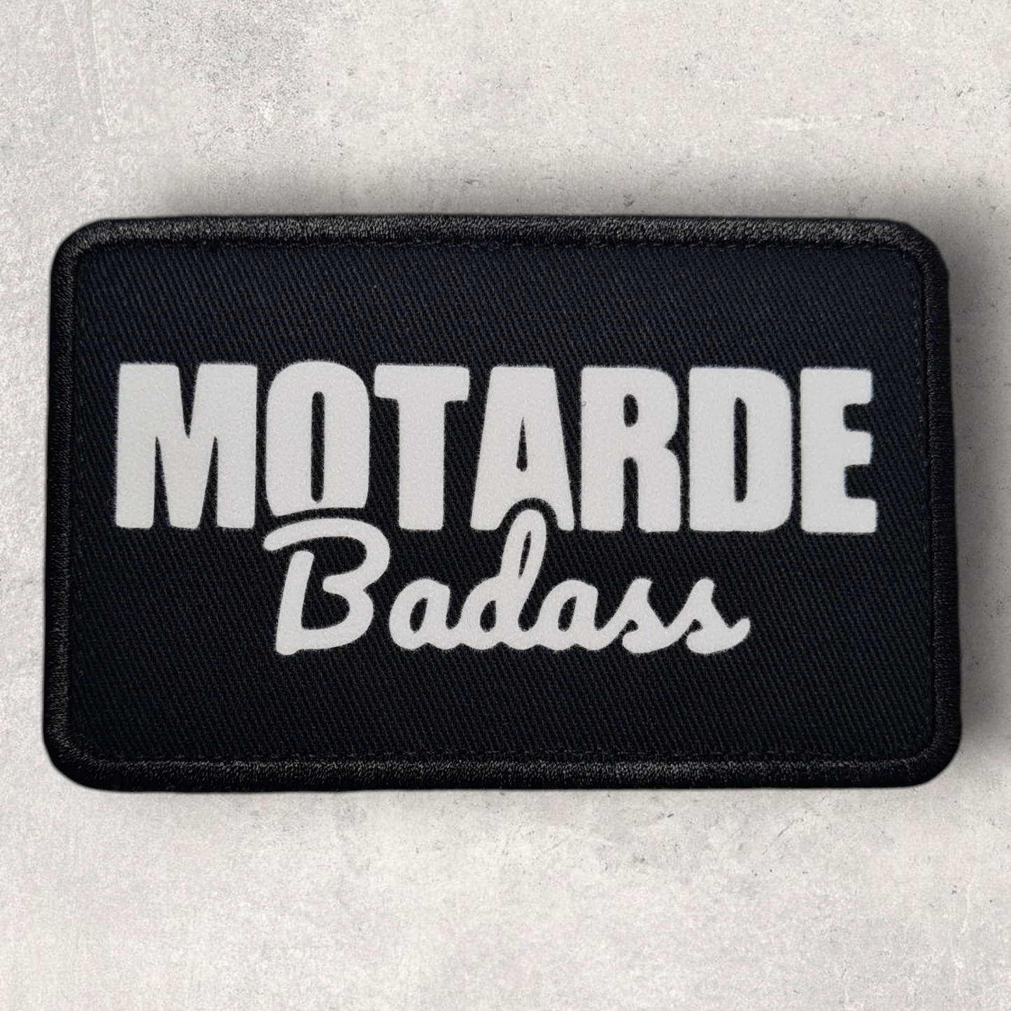 Patch amovible " Motarde badass "