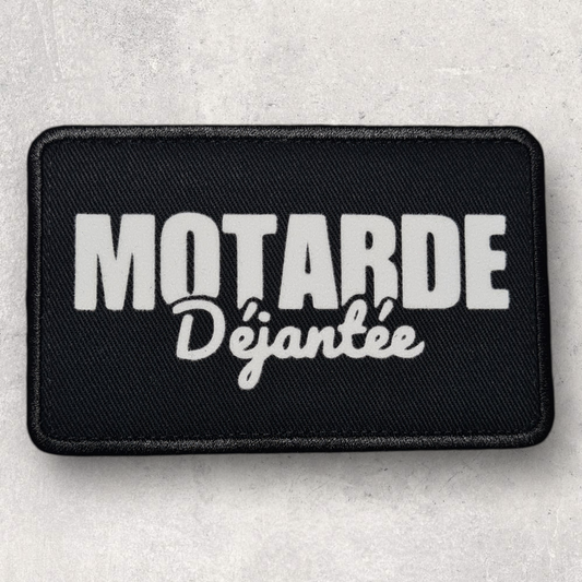 Patch amovible " Motarde déjantée "