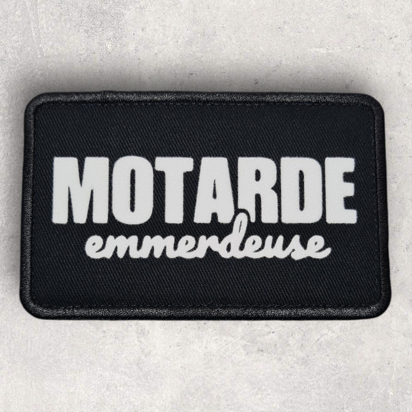 Patch amovible " Motarde emmerdeuse "