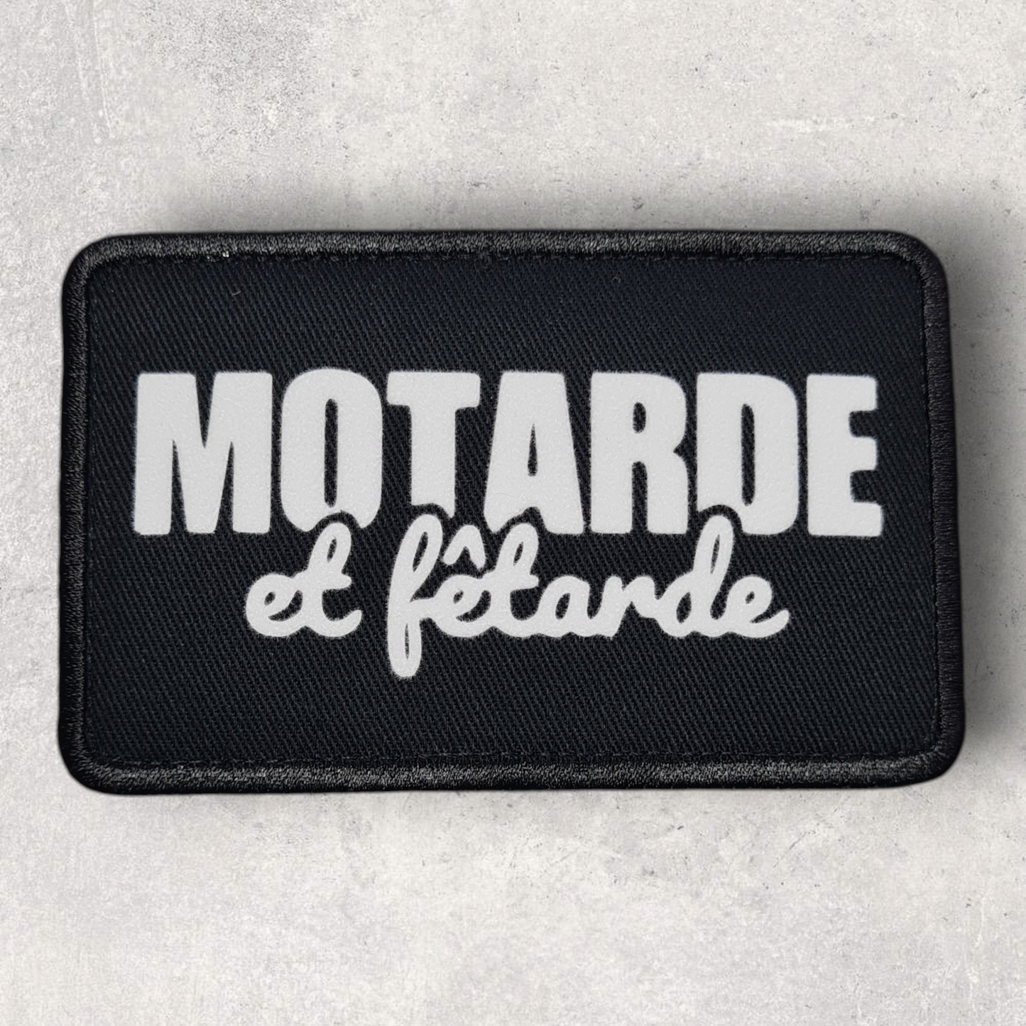 Patch amovible " Motarde et fêtarde "