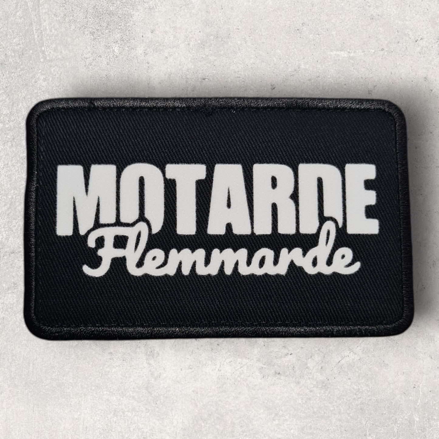 Patch amovible " Motarde flemmarde "