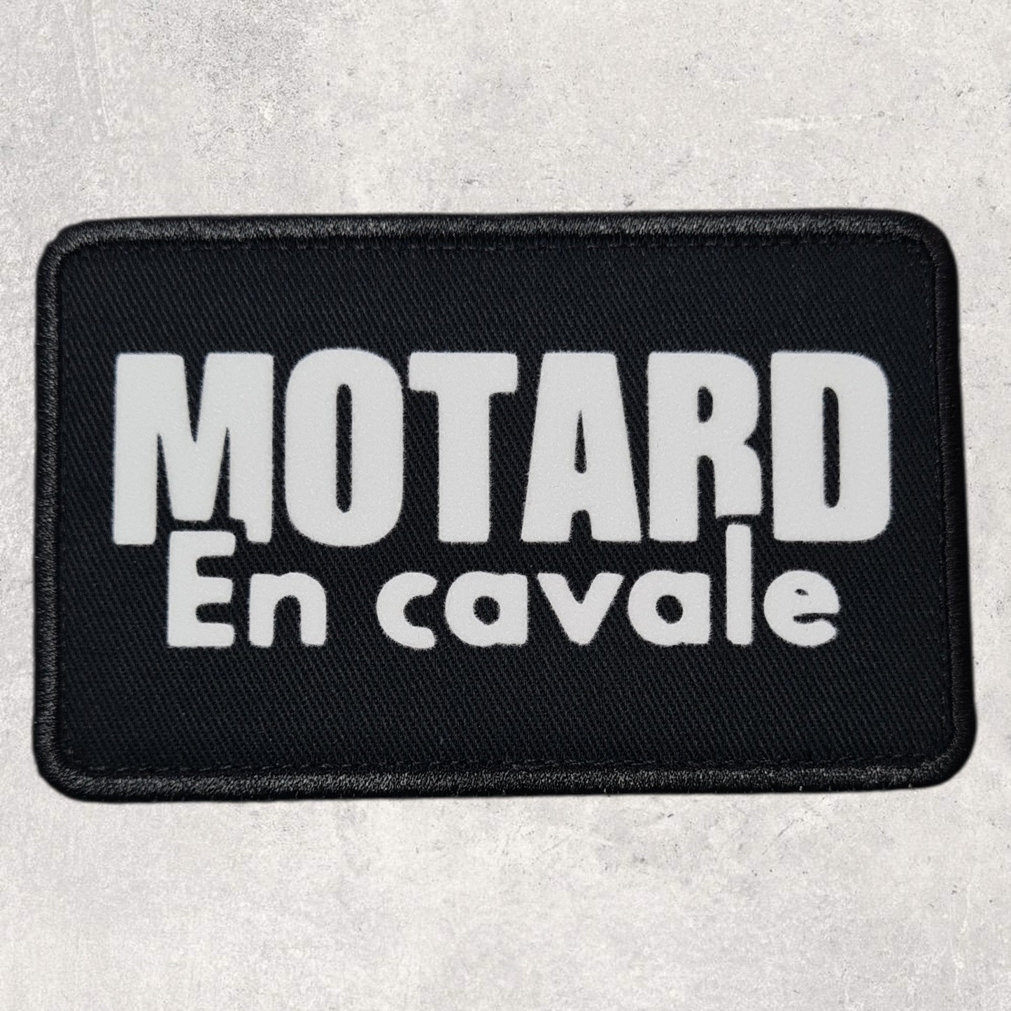 Patch amovible " Motard en cavale "