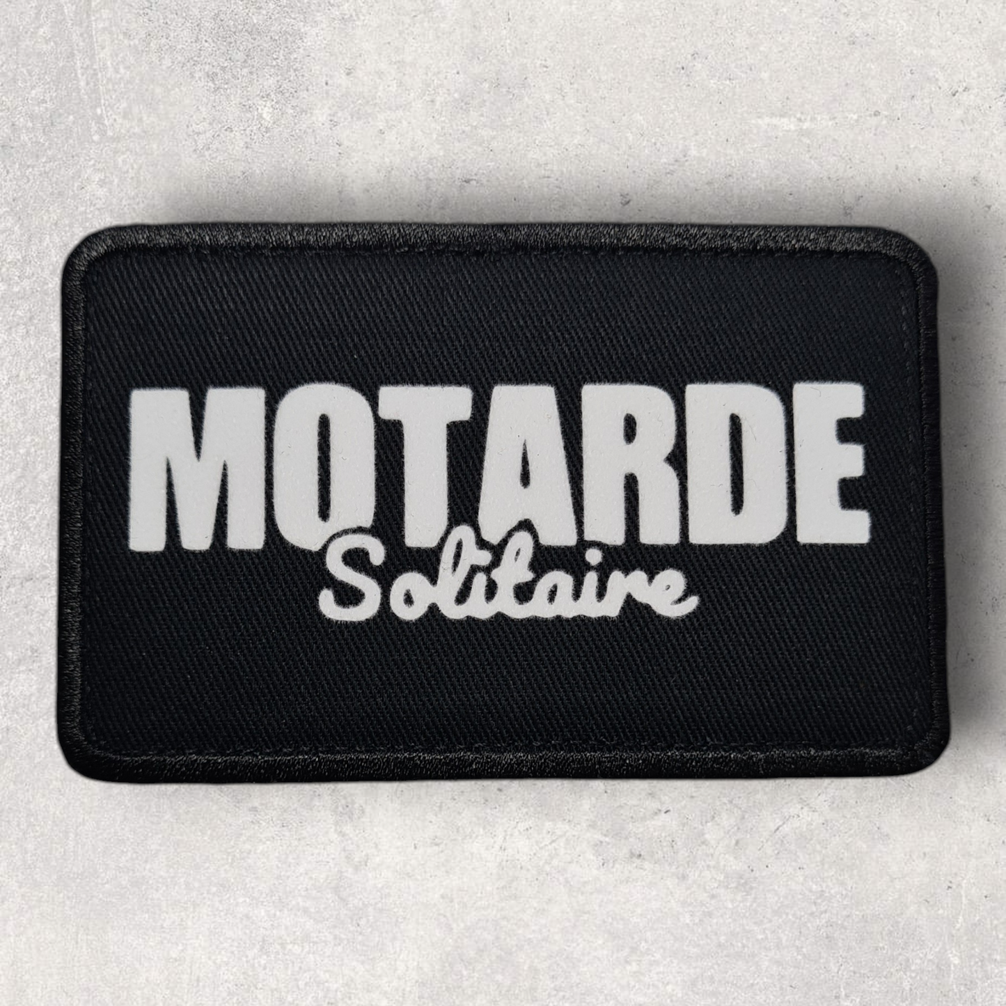 Patch amovible " Motarde solitaire "