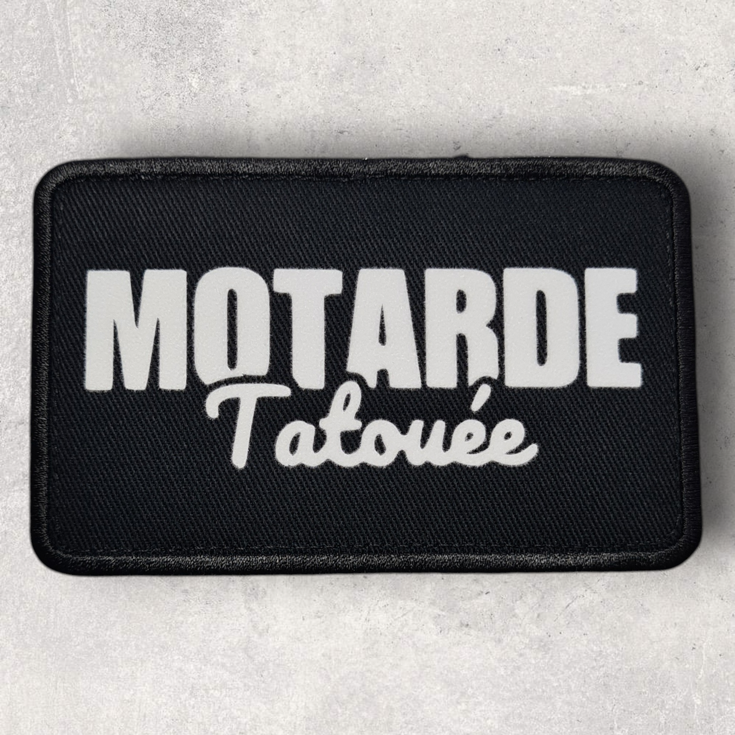 Patch amovible " Motarde tatouée "