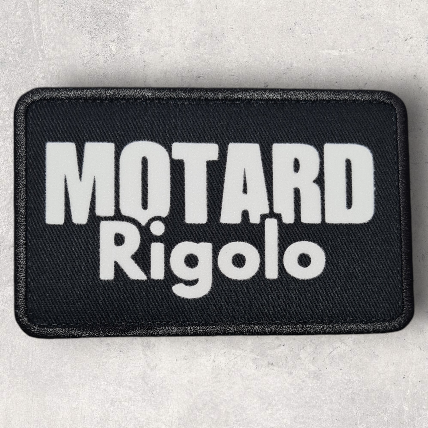Patch amovible " Motard rigolo "